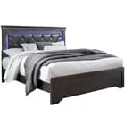Pompei Metallic Gray King Bed