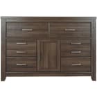 Juararo 6 Drawer Dresser-Dark Brown