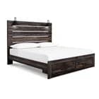 Drystan Queen Brown Bed with Storage