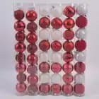 8-Count 60MM Ornaments - R/W