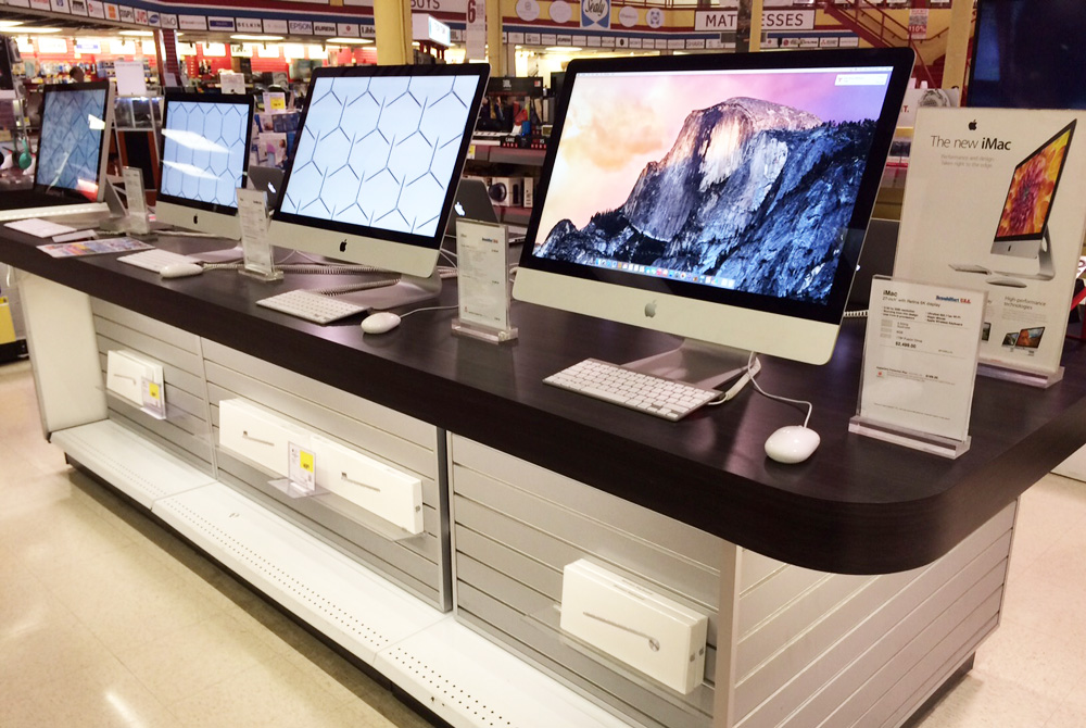 Apple Apple section in one of our stores
