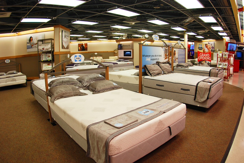 Mattresses Mattresses section in one of our stores